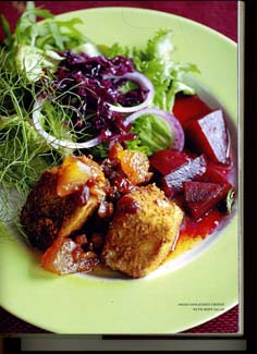 Fried Cooleeney Cheese with Beet Salad